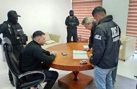 Sebastián Marset, tras ser detenido en Santa Cruz, Bolivia.