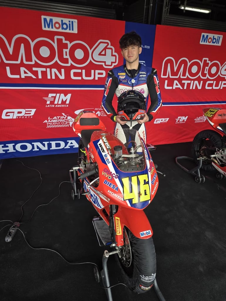 Nico Torrez, con el tradicional #46, ya está listo para la acción del fin de semana.