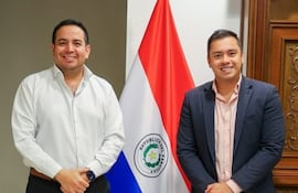 Ricardo Estigarribia, gobernador de Central y líder mayoritario del PLRA y Miguiel Prieto, líder de Yo Creo.