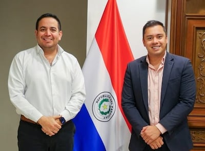 Ricardo Estigarribia, gobernador de Central y líder mayoritario del PLRA y Miguiel Prieto, líder de Yo Creo.
