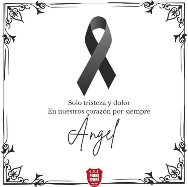 Luto en el club Pedro Ferre.