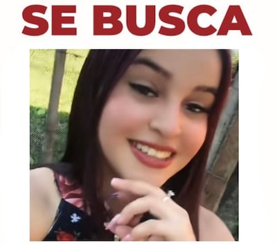 Mariela Rocío Brizuela Acuña de 15 años, una de las jóvenes con paradero desconocido.