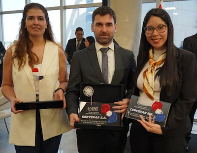 Cervepar recibió reconocimiento por formar parte del ranking de mayores aportantes al fisco.