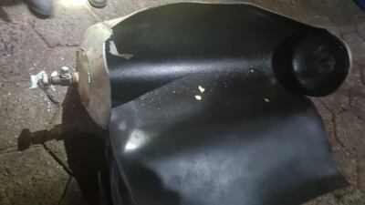 Cilindro de amoníaco en Ocshi.