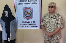 Hombre detenido en Cambyretá.
