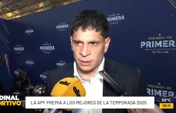 Juan Manuel Iturbe, delantero de Cerro Porteño previo a la gala "Premios de Primera".