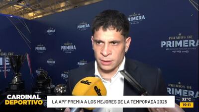 Juan Manuel Iturbe, delantero de Cerro Porteño previo a la gala "Premios de Primera".