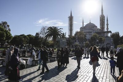 La mezquita azul, en Estambul, Turquía.