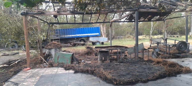 Incendio en Ypacaraí: trabajador de surtidor pide conciencia tras susto por fuego que llegó hasta un galpón
