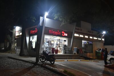 Local asaltado de la cadena Biggie, sobre Santísima Trinidad.