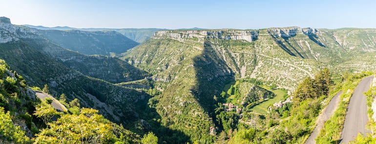 Circo de Navacelles, en Hérault, Occitanie, Francia.