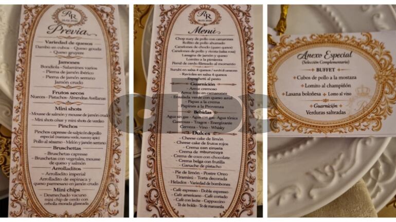 El servicio gastronómico del 15 años de la gobernadora de Concepción estuvo a la altura del gran despliegue