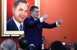 El presidente de la Asociación Nacional Republicana, Horacio Cartes.