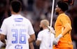 Hugo de Souza, arquero del Corinthians, durante el partido frente a Cruzeiro en la vuelta de la semifinal de la Copa de Brasil en el estadio Neo Química Arena, en Sao Paulo, Brasil.