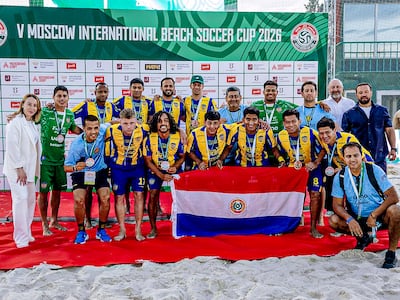 Sportivo Luqueño se ubicó en el podio con la medalla de bronce en la quinta edición del Moscow International Beach Soccer Cup.