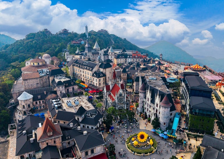 Parque de atracciones Bana en Da nang, Vietnam.