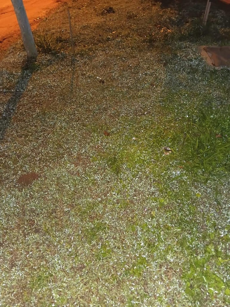 El frío de la madrugada dejó una postal invernal en Carapeguá.