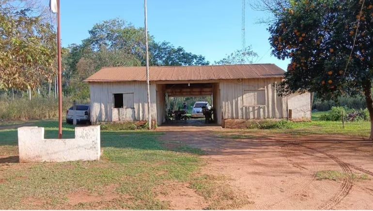 Una de las sedes policiales de madera que todavía sigue funcionado en el departamento de San Pedro.