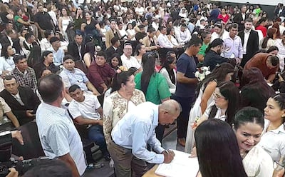 Un total de 200 parejas formalizaron su unión en Pedro Juan Caballero.