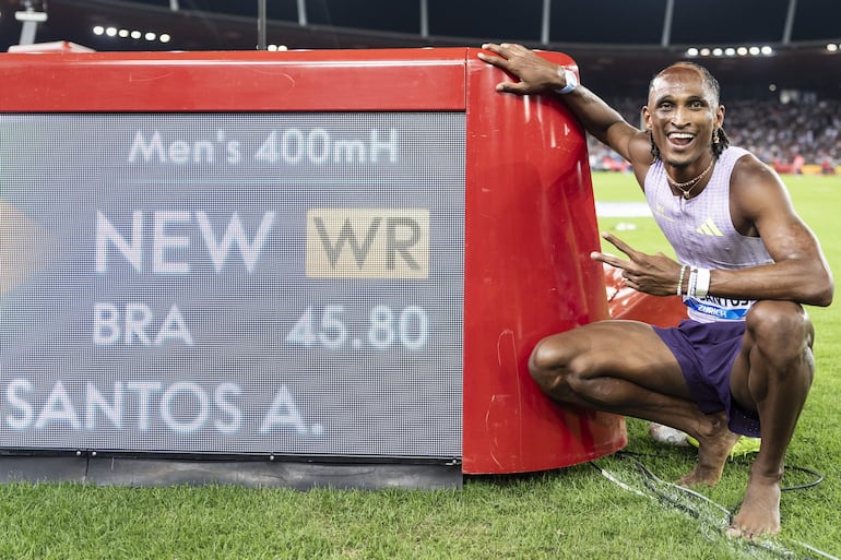 El histórico registro marcado por el atleta brasileño Alison dos Santos en Suiza.