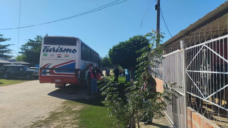 Personas votantes llegados desde Concepciòn a poblaciones del Alto Paraguay