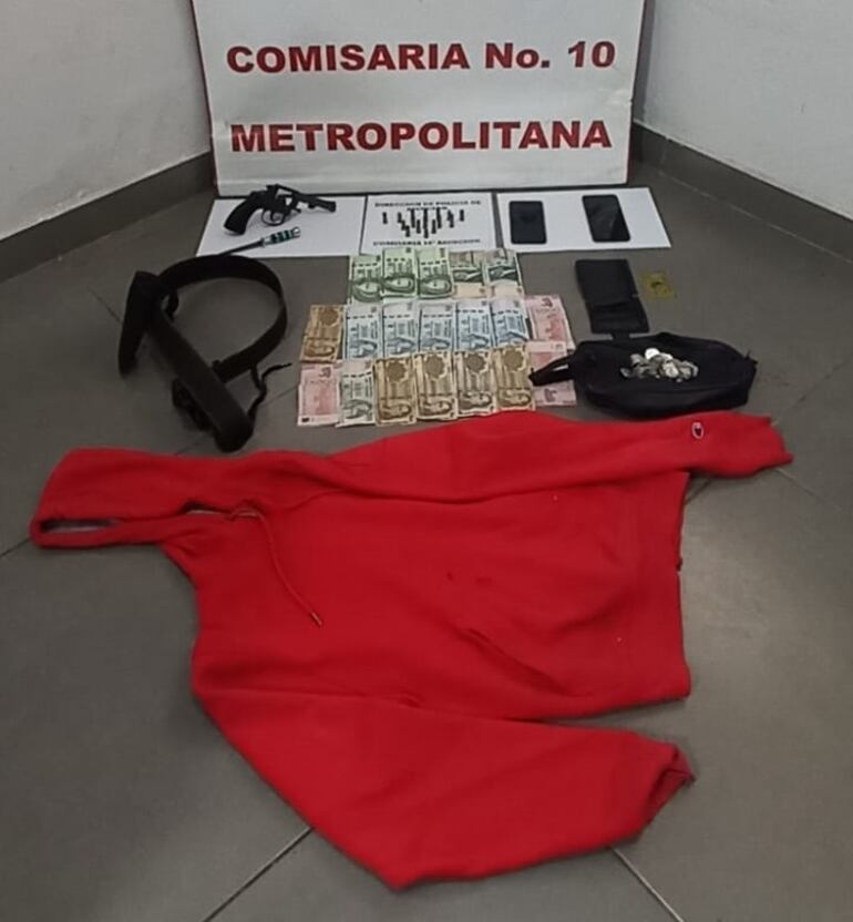 Evidencias incautadas.