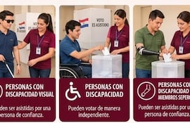 Flyer distribuido por el PLRA atribuido al Ministerio Público en que se informa sobre la prohibición del voto inducido y la reglamentación del voto asistido.