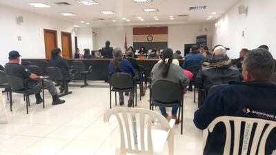 Salón de Juicios Orales del Palacio de Justicia de Pedro Juan Caballero.