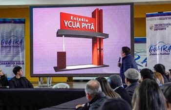 Anuncian una inversión de G. 1.200 millones para refacción del estadio Ykua Pytã de Villarrica.