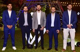 Gastón Lareo, Agustín Varela, Sebastián Ricci, Fernando Correa y Rafael Terra.