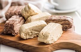 Halva de sésamo y de cacao.