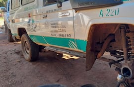 Dos ambulancias dejaron de funcionar en el distrito de María Antonia.