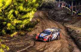 El estonio Ott Tänak, de Hyundai, logró el mejor registro este jueves en el shakedown de Chile.