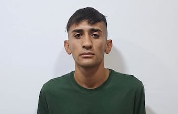 Víctor David Peralta Arrúa, supuesto autor del asalto a la joyería Vip Joyas de Luque.