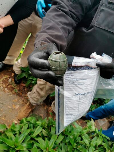 Entre las municiones halladas en un plaza contigua al penal del Buen Pastor estaba una granada.
