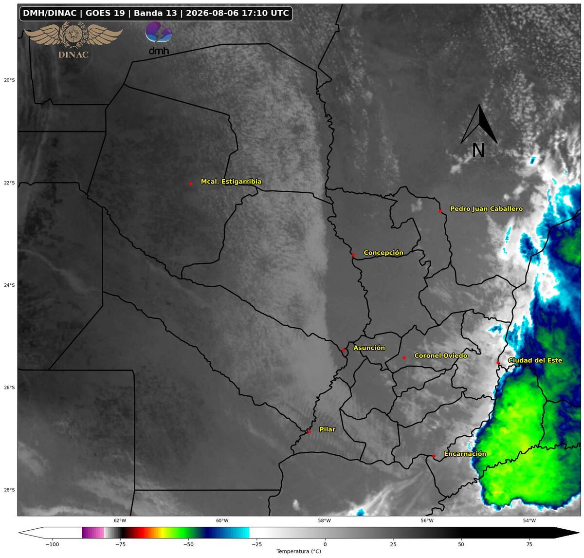 Atención Alto Paraná: Meteorología emite alerta por tormentas severas
