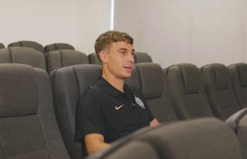 El volante argentino Juan Fernando Alfaro en nota exclusiva con el medio partidario Olimpia Media.