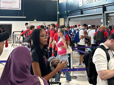 La selección de Paraguay esperando viajar a Marsella para disputar los cuartos de final de los Juegos Olímpicos París 2024.