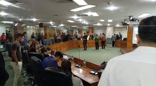 La Junta Municipal de Asunción en la sesión de este viernes.