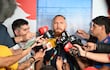 El delantero de la selección paraguaya, Isidro Pitta habla con los medios en la previa al duelo ante Turquía, por la segunda ronda del Grupo D del Mundial 2026.