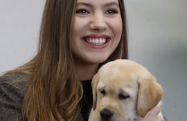 La infanta Sofía visitó el nuevo hospital del Centro de Cría y Adiestramiento de la Fundación ONCE del Perro Guía. (EFE/ J.J. Guillén POOL)