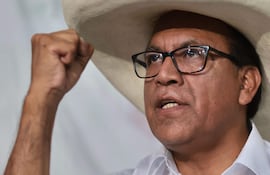 Roberto Sánchez, presidenciable por el partido "Juntos por Perú".