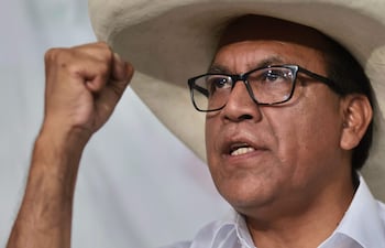 Roberto Sánchez, presidenciable por el partido "Juntos por Perú".