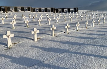 El cementerio de Darwin, en el que yacen militares argentinos muertos en el conflicto bélico de 1982.