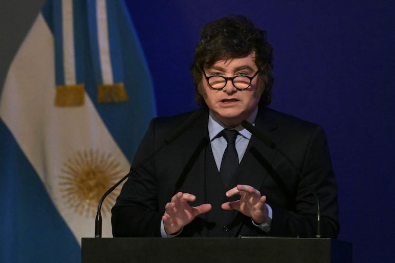 Presidente argentino, Javier Milei. (Photo by Juan MABROMATA / AFP)