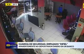 Video: Guardia de seguridad, supuesto empleado infiel
