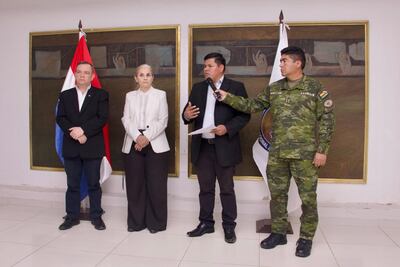 Jaime Mamani (centro), viceministro boliviano. (gentileza).