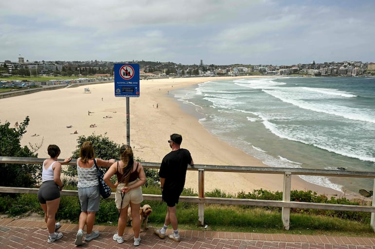 Vista de la playa de Bondi, en Sidney, Australia.