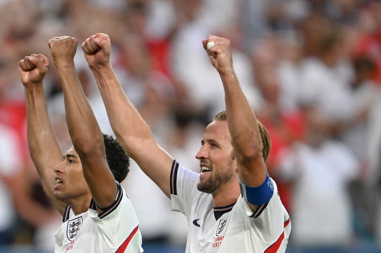 Jude Bellingham y Harry Kane