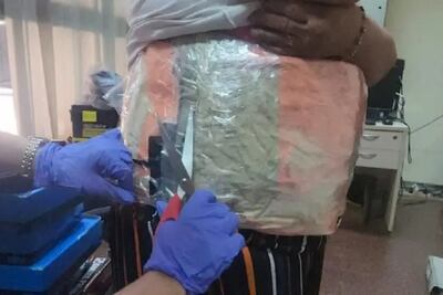 La droga estaba adherida al cuerpo de la paraguaya que salió de Ciudad del Este.